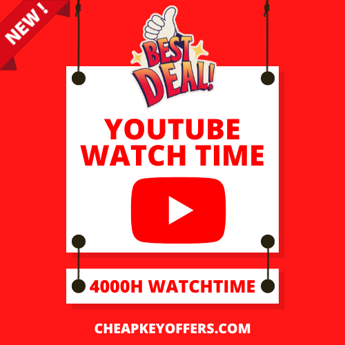 youtube 4000 hours watch time buy