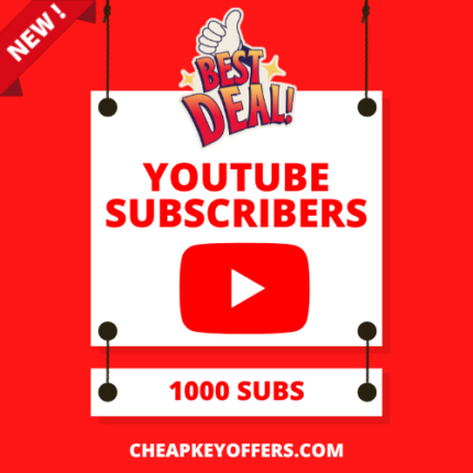 Buy 1000 youtube subscribers for $10